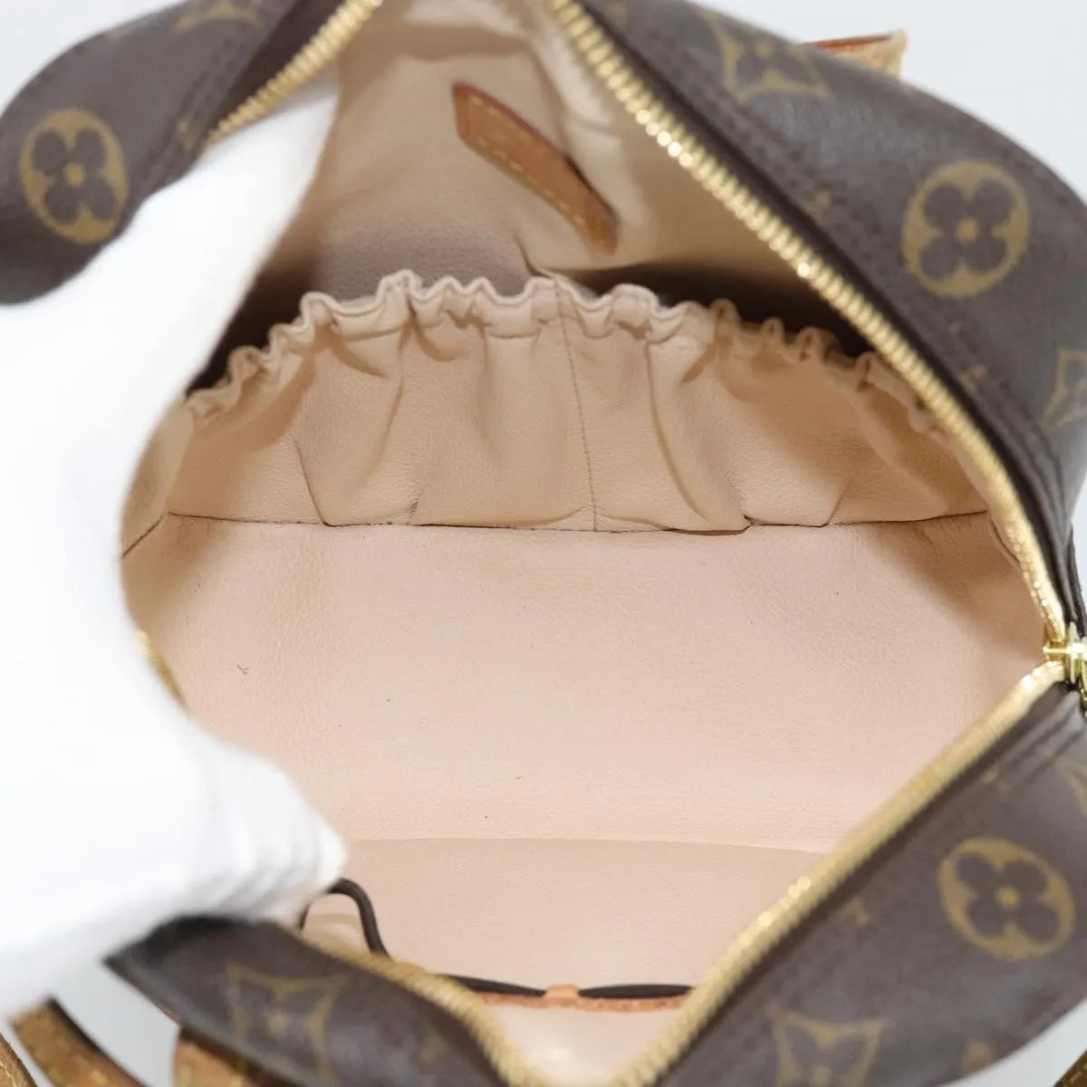 Louis Vuitton Spontini Monogram Canvas, Brown, Canvas, Handbag