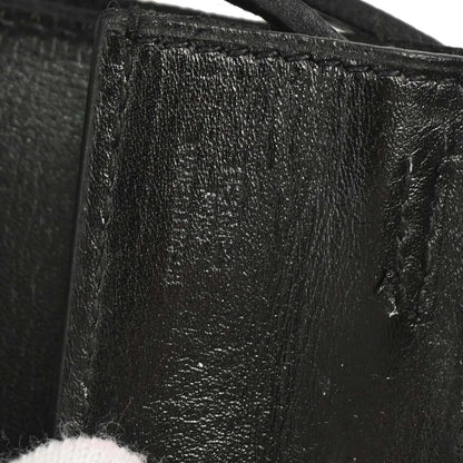 Hermes Onimaitou Pochette Box Calf, Black, Leather, Clutch
