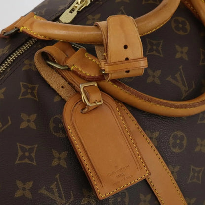 Louis Vuitton Keepall Bandoulière Monogram, Brown, Canvas, Travel Bag