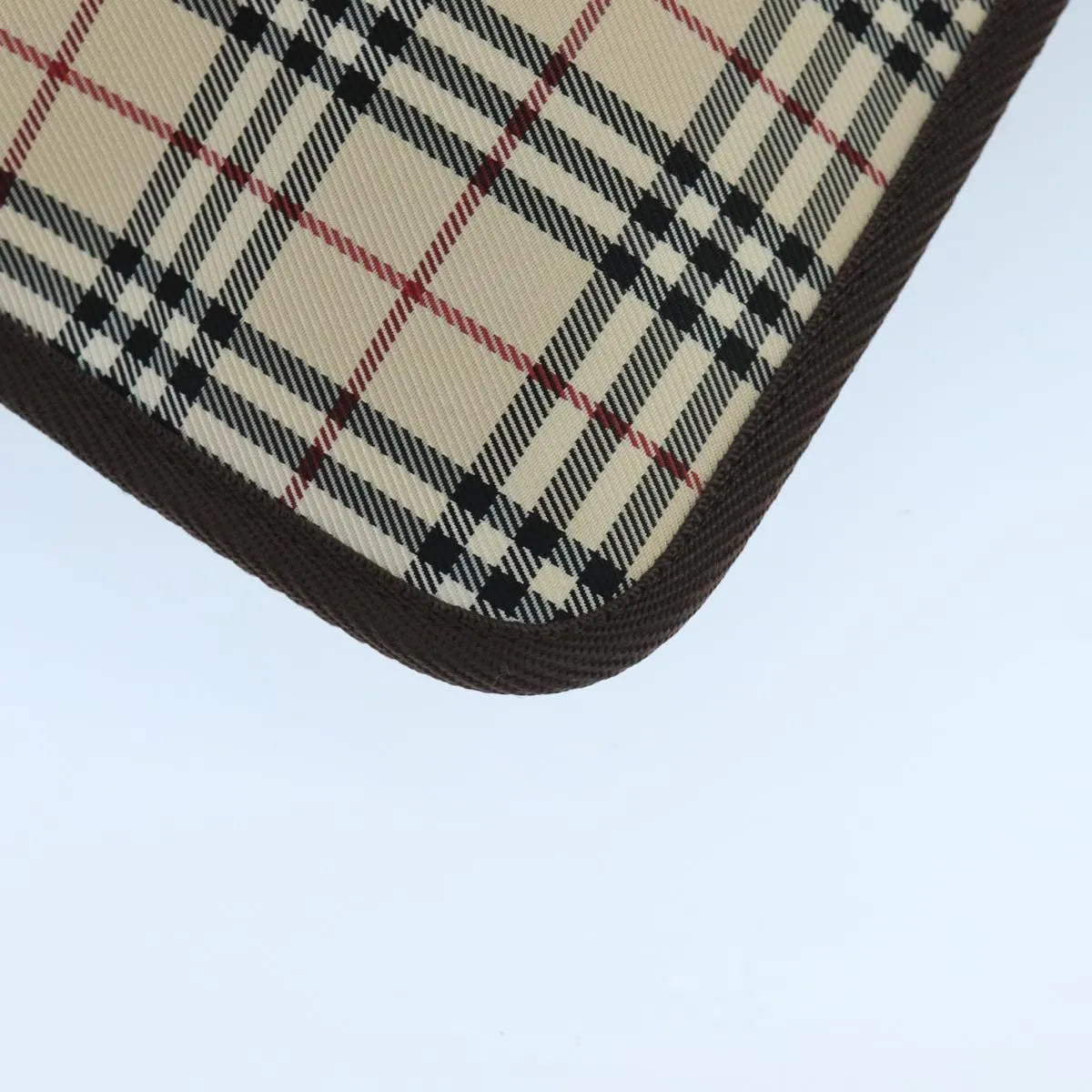 Burberry Nova check Pochette Canvas, Beige, Canvas, Clutch