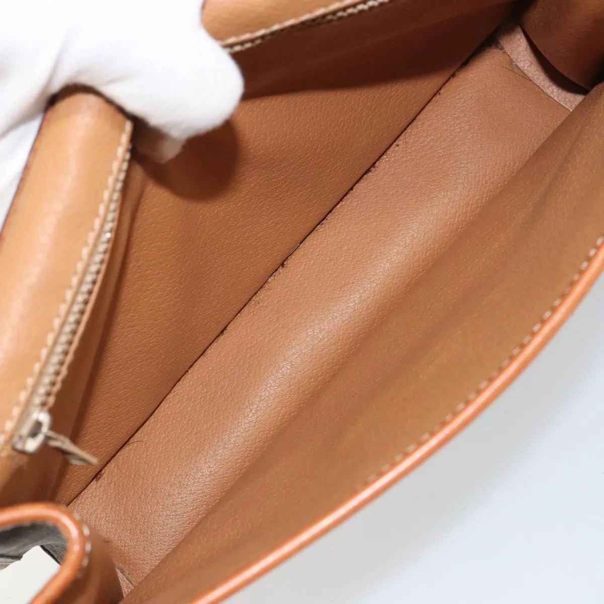 Celine Vintage Macadam Circle Logo Canvas and Leather, Brown, Canvas, Shoulder Bag