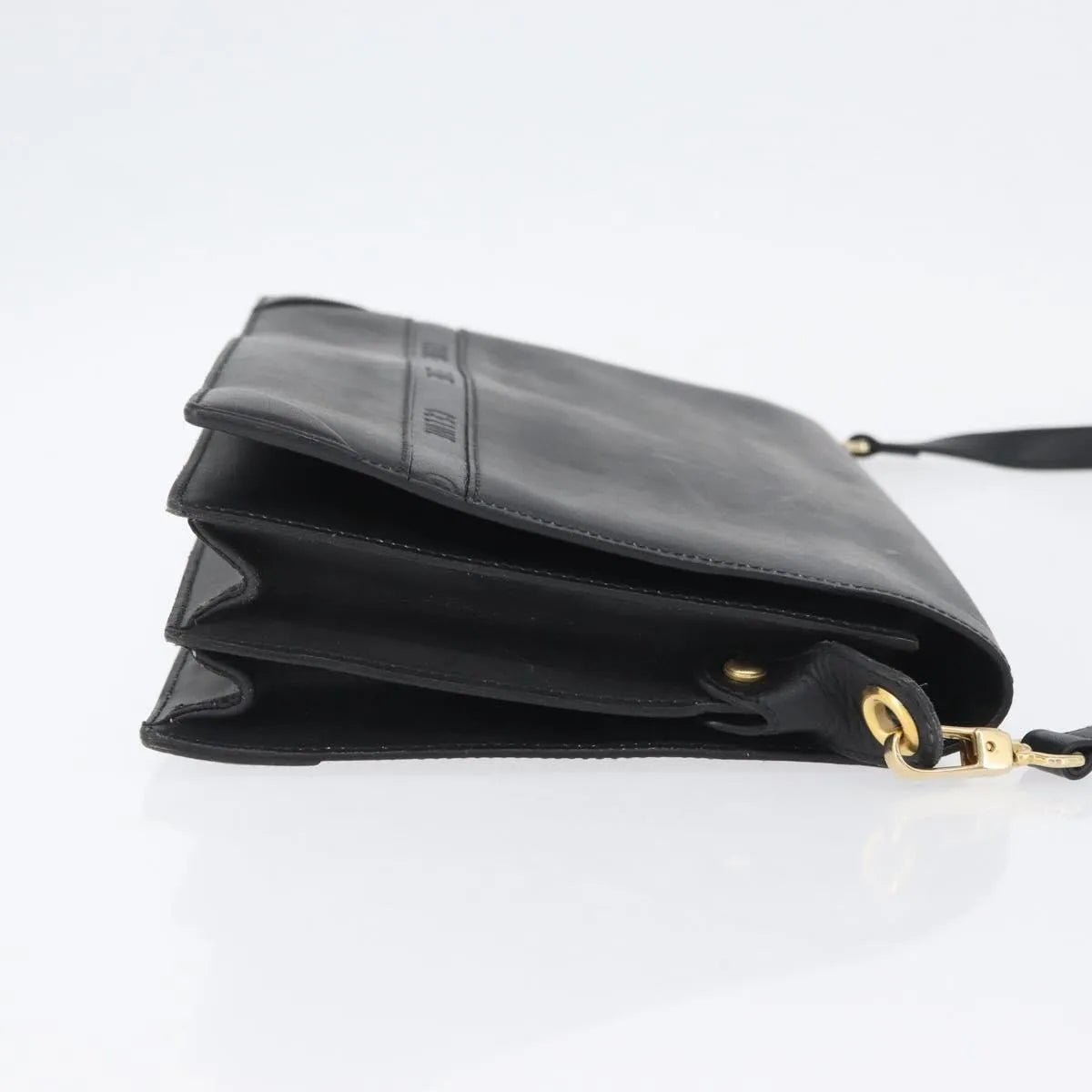 Celine Vintage Leather, Black, Leather, Shoulder Bag