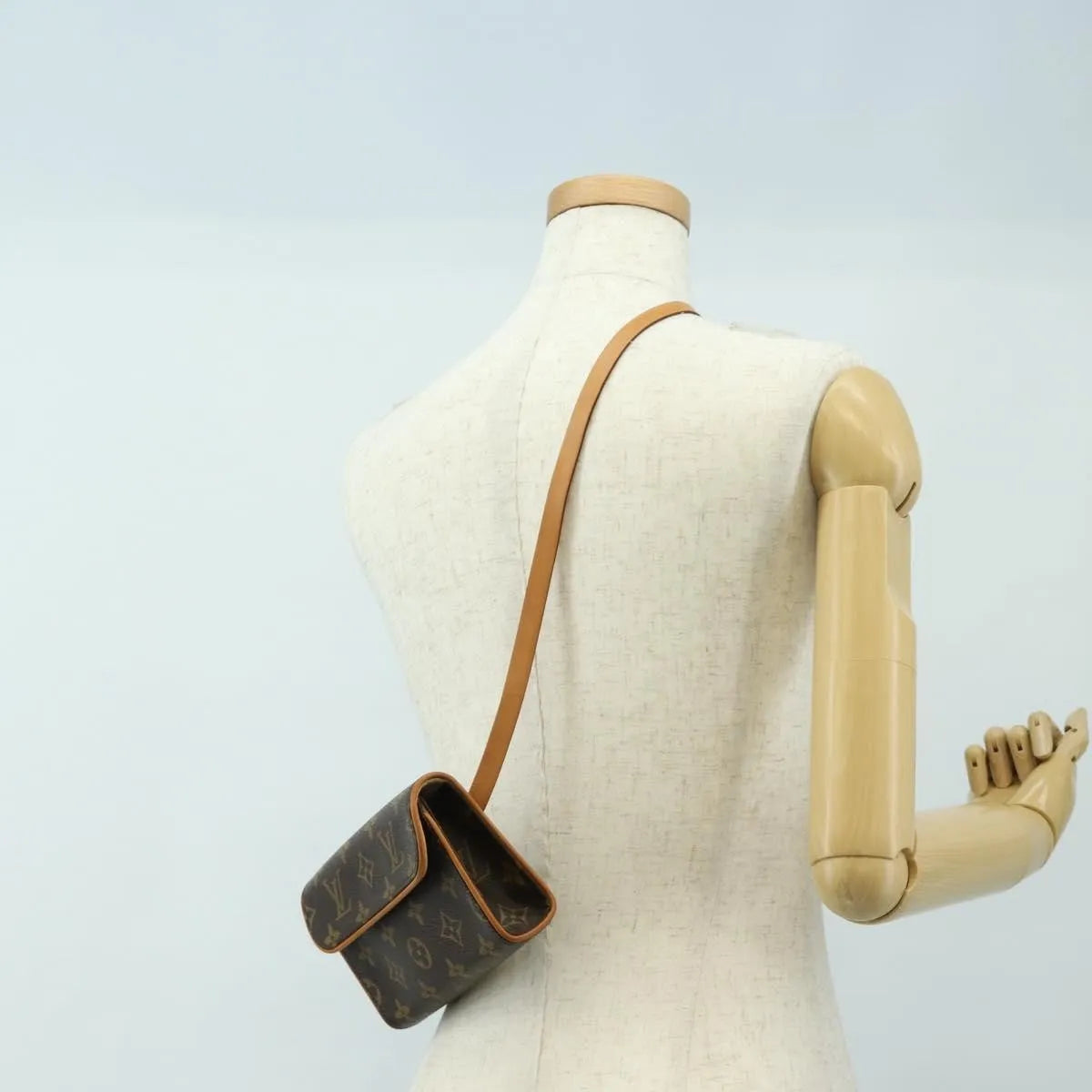 Louis Vuitton Florentine Waist Monogram Canvas, Brown, Canvas, Clutch