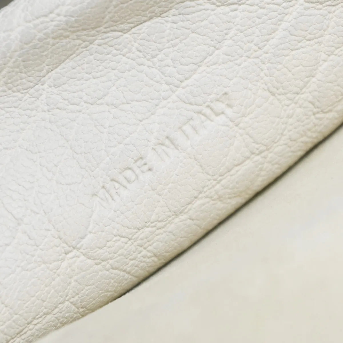 Christian Dior J'Adior Flap Canyon Grained Lambskin with Mosaic Detail, White, Leather, Shoulder Bag