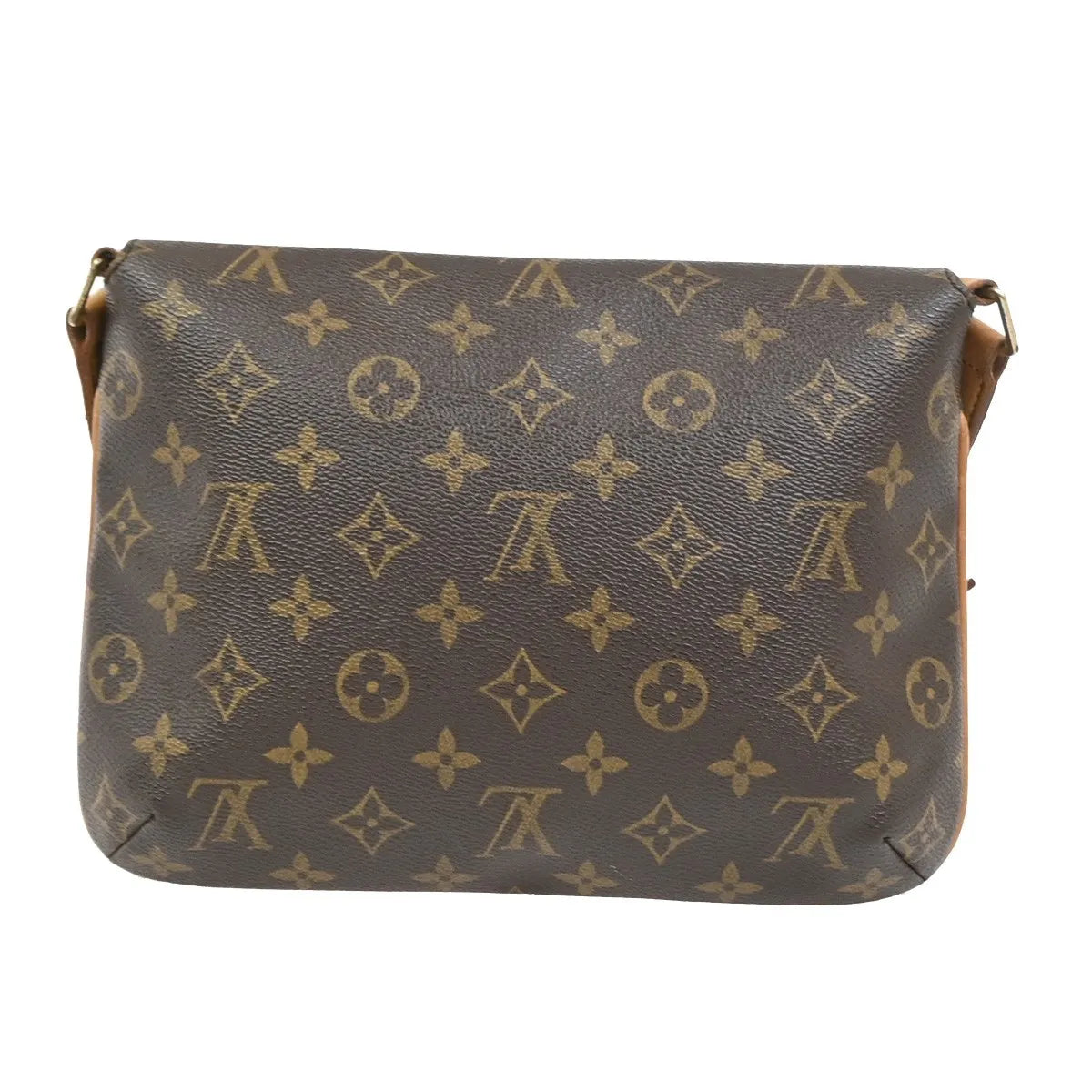 Louis Vuitton Musette Tango Monogram Canvas, Brown, Leather, Shoulder Bag