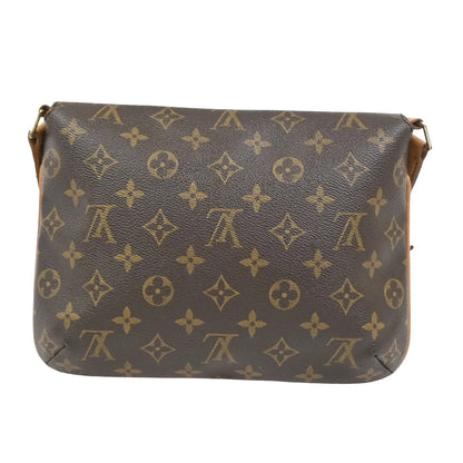 Louis Vuitton Musette Tango Monogram Canvas, Brown, Leather, Shoulder Bag