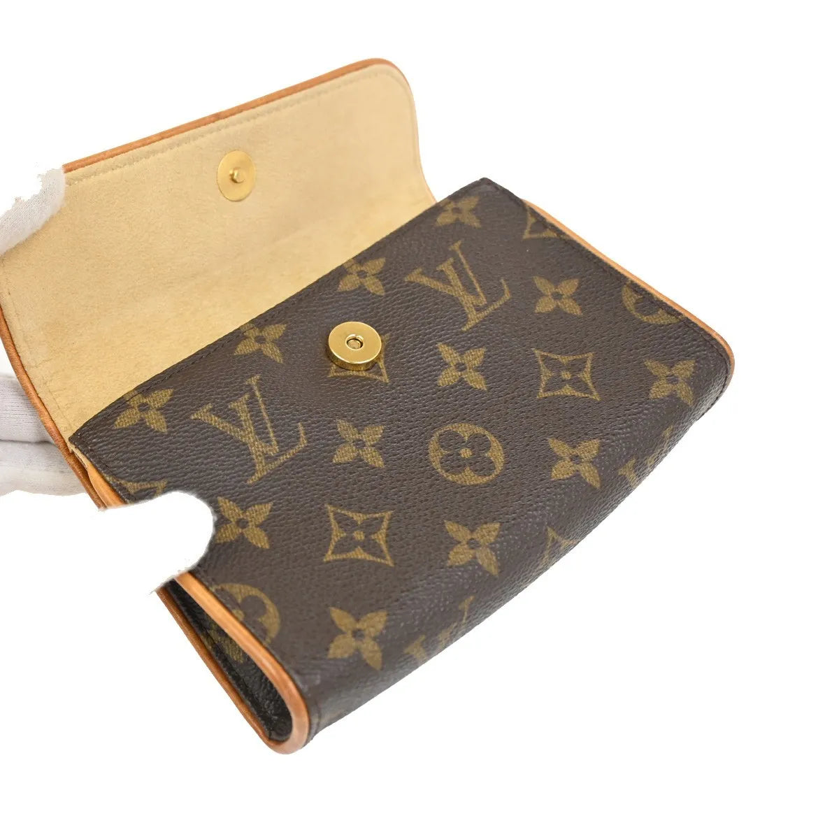 Louis Vuitton Florentine Waist Monogram Canvas, Brown, Canvas, Clutch