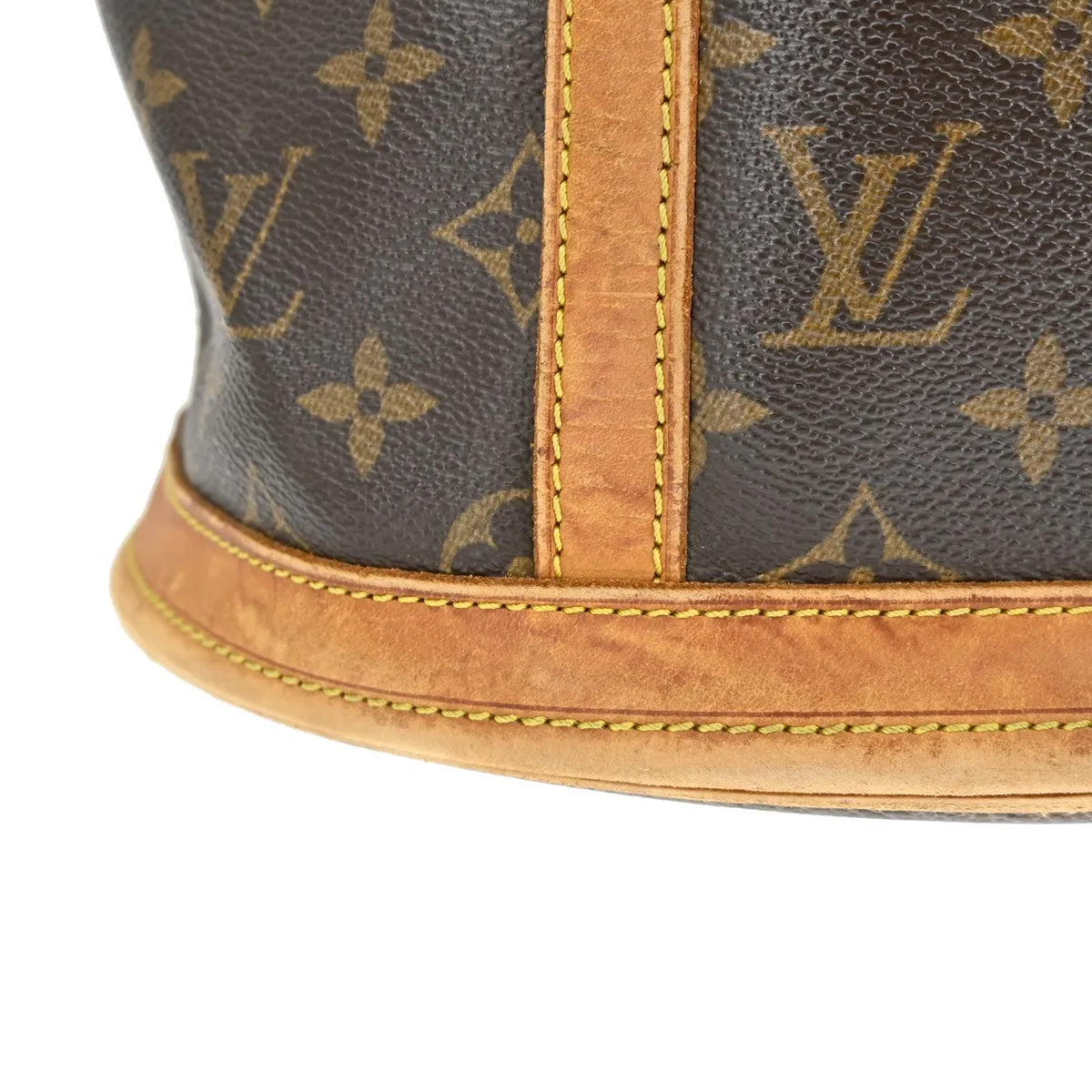 Louis Vuitton Petit Bucket Monogram Canvas, Brown, Canvas, Tote Bag