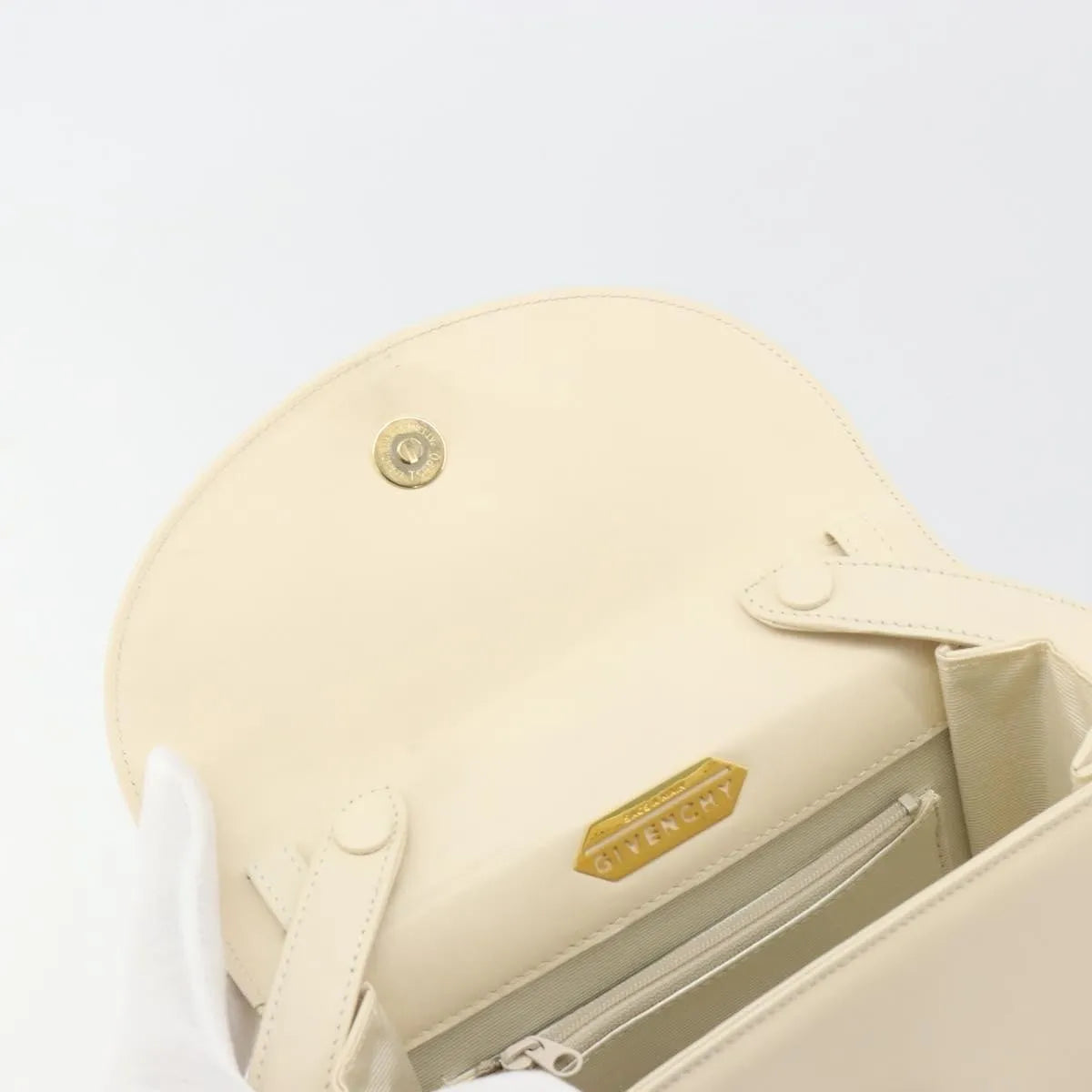 Givenchy Vintage Leather, Beige, Leather, Handbag