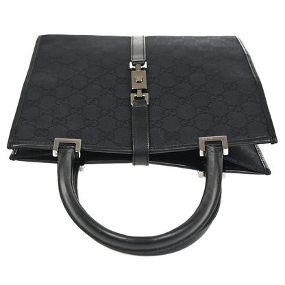 Gucci Jackie Tote GG Canvas, Black, Canvas, Handbag