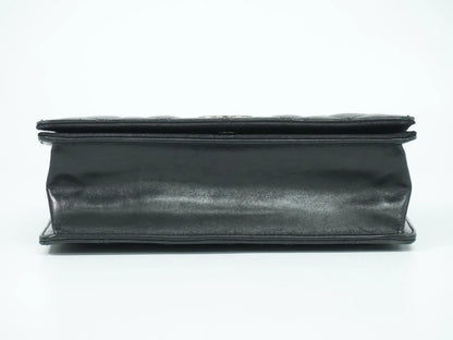 Chanel Ballerine Flap Quilted Lambskin, Black, Leather, Shoulder Bag