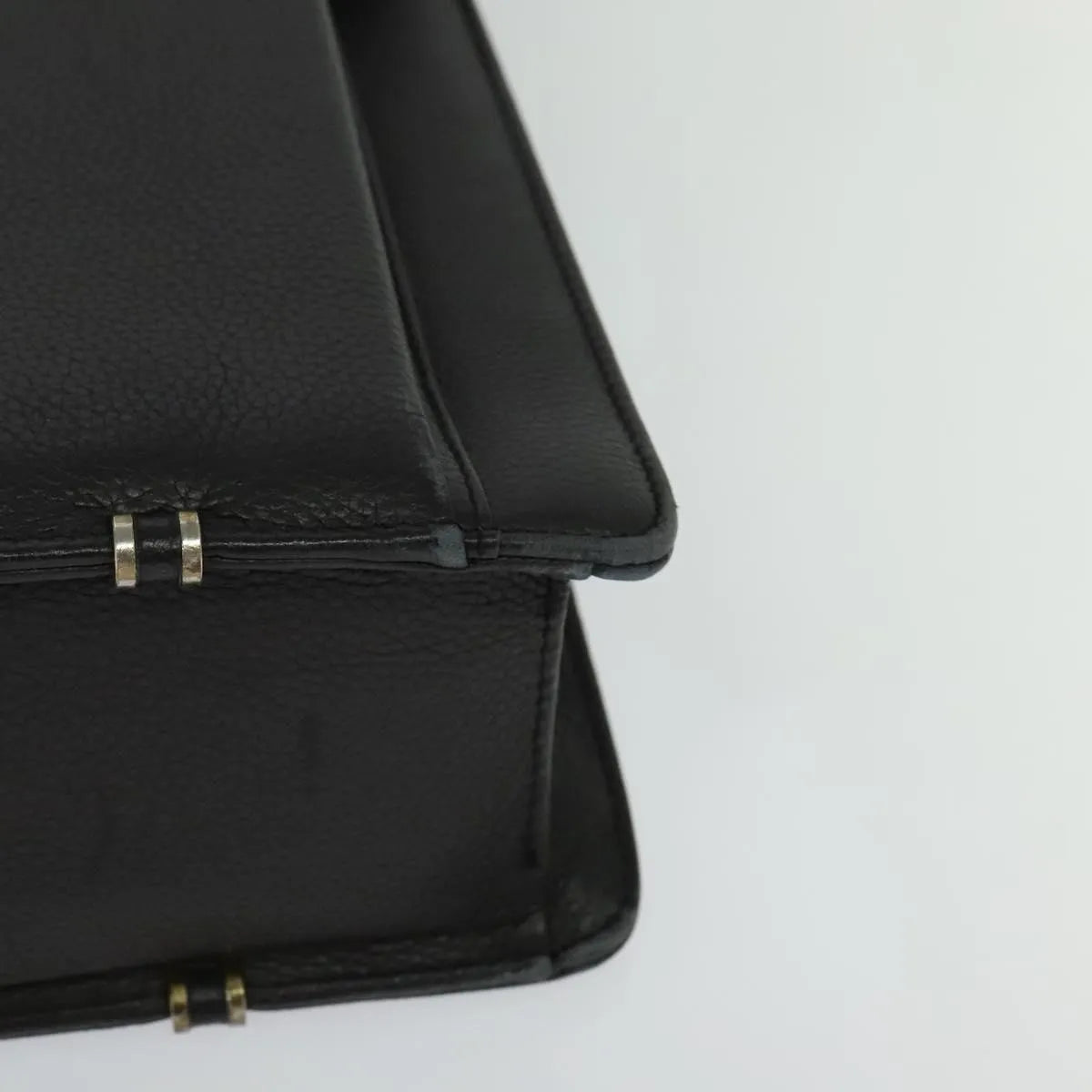 Versace Vintage Leather, Black, Leather, Briefcase