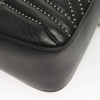 Stella McCartney Stella Star Camera Quilted Faux Leather, Black, Synthetic, Shoulder Bag