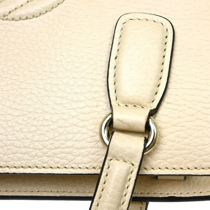 Gucci Soho Convertible Top Handle Satchel Leather, Beige, Leather, Handbag