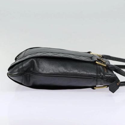 Burberry Vintage Leather, Black, Leather, Shoulder Bag