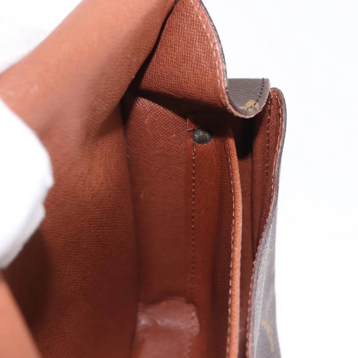 Louis Vuitton Cartouchiere Monogram, Brown, Canvas, Shoulder Bag