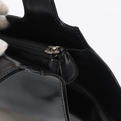 Salvatore Ferragamo Gancini Tote Patent leather, Black, Patent Leather, Tote Bag