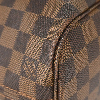 Louis Vuitton Neverfull Damier, Brown, Canvas, Tote Bag