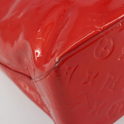 Louis Vuitton Reade Monogram Vernis, Red, Patent Leather, Handbag