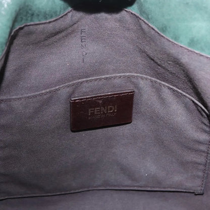 Fendi Vintage Tote leather, Green, Leather, Shoulder Bag