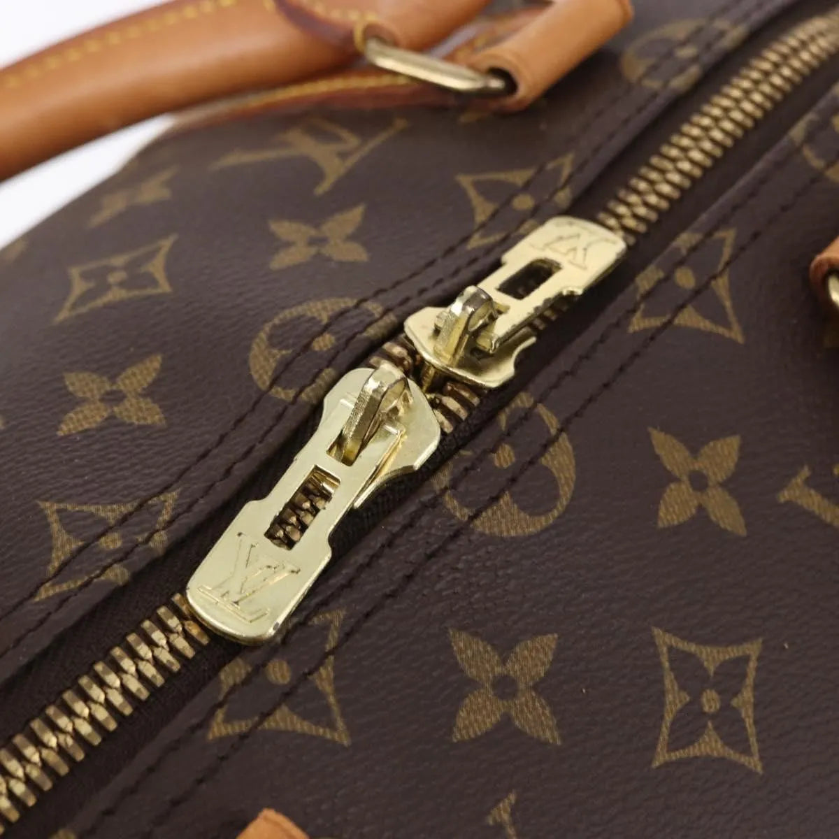 Louis Vuitton Keepall Bandoulière Monogram, Brown, Canvas, Travel Bag
