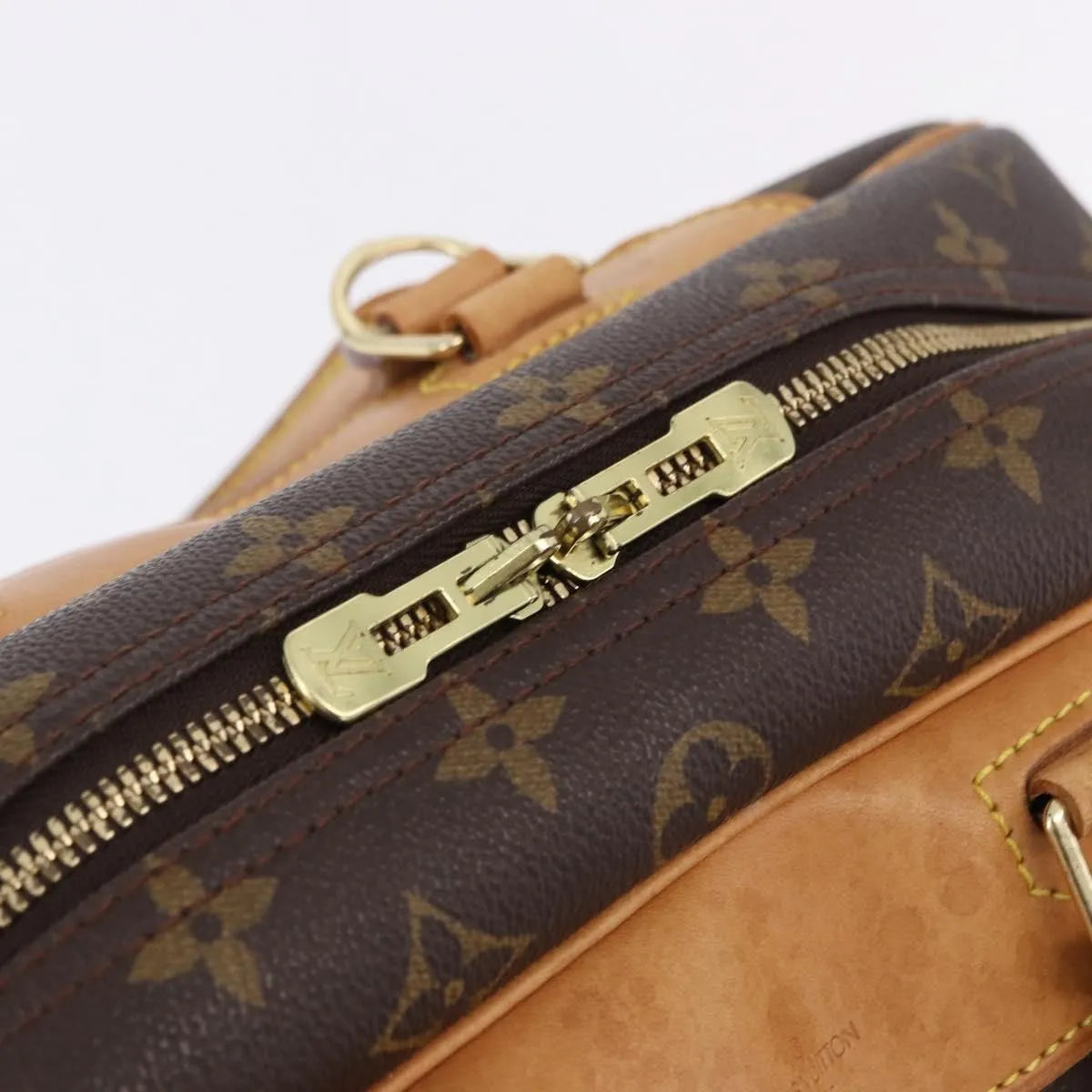 Louis Vuitton Deauville Monogram, Brown, Canvas, Handbag
