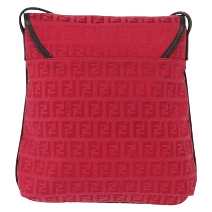 Fendi Vintage Flap Zucchino Canvas, Red, Canvas, Shoulder Bag