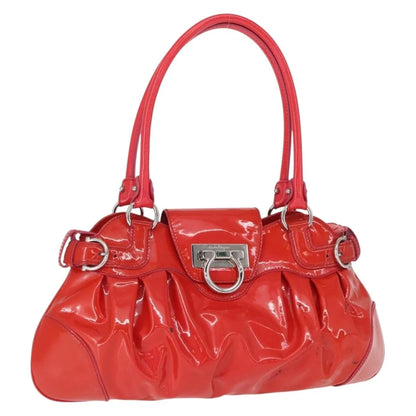 Salvatore Ferragamo Marisa Patent leather, Red, Patent Leather, Handbag