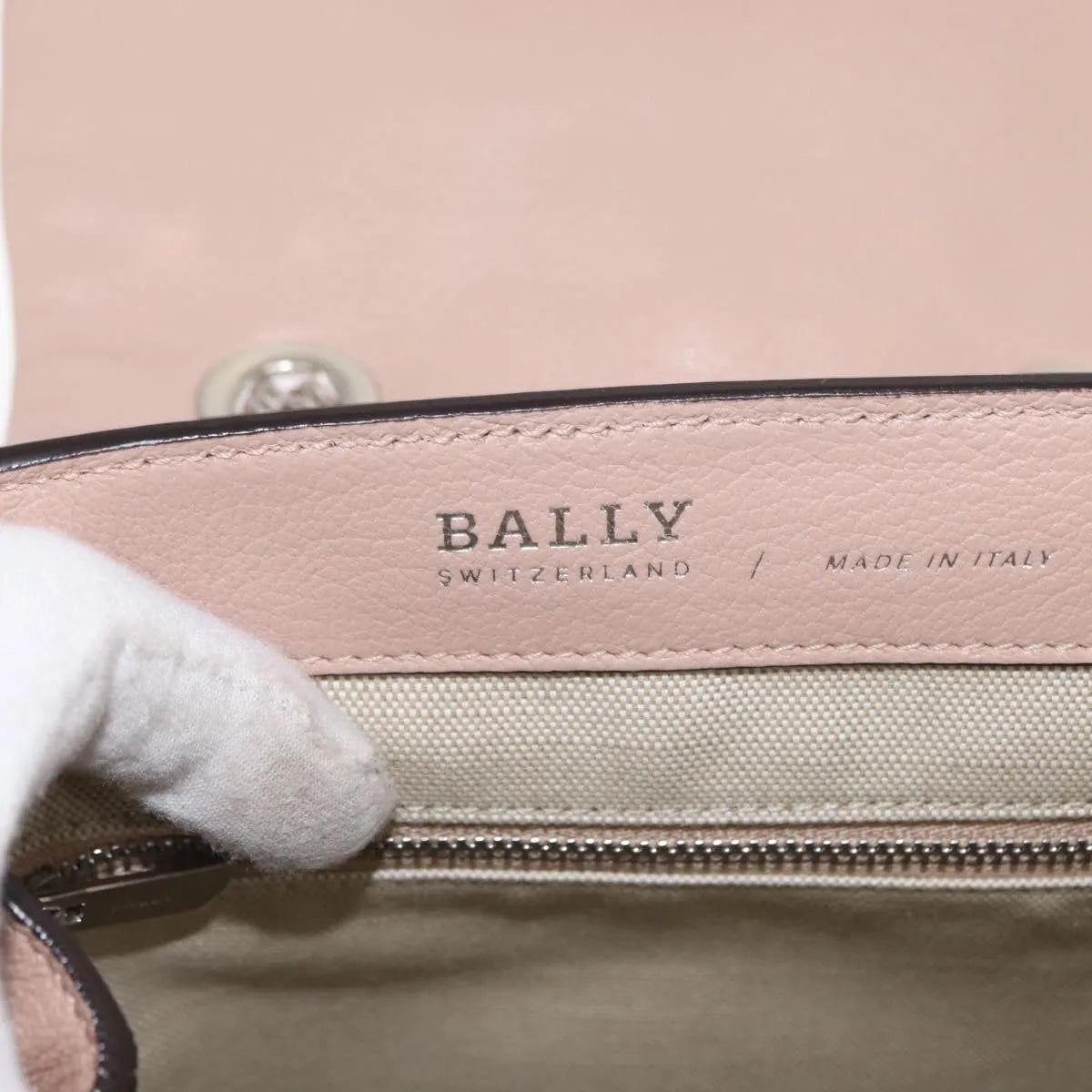 Bally Vintage Leather, Pink, Leather, Backpack