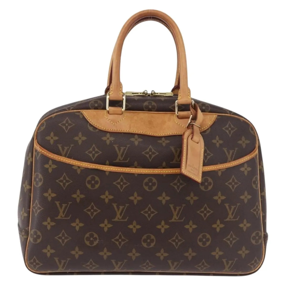 Louis Vuitton Deauville Monogram, Brown, Canvas, Handbag