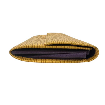Louis Vuitton Compact Porte Tresor International Epi Leather, Yellow, Leather, Wallet