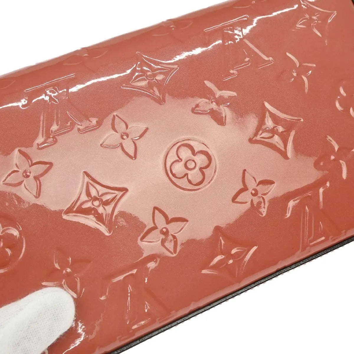 Louis Vuitton Felicie Pochette Limited Edition Valentine Dog Monogram Vernis, Pink, Patent Leather, Handbag