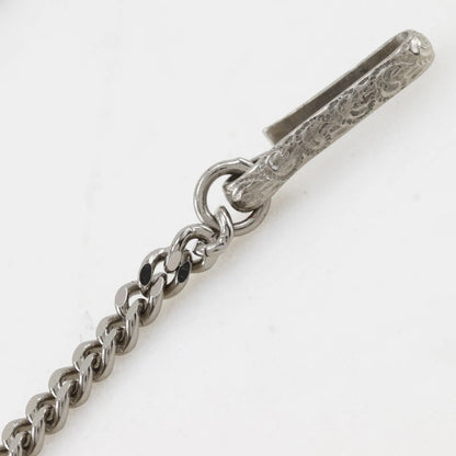 Chanel CC Ball Drop Pendant Metal, Silver, Metal, Necklace