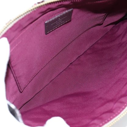 Louis Vuitton Pochette Felt and Sequin, Burgundy, Canvas, Clutch