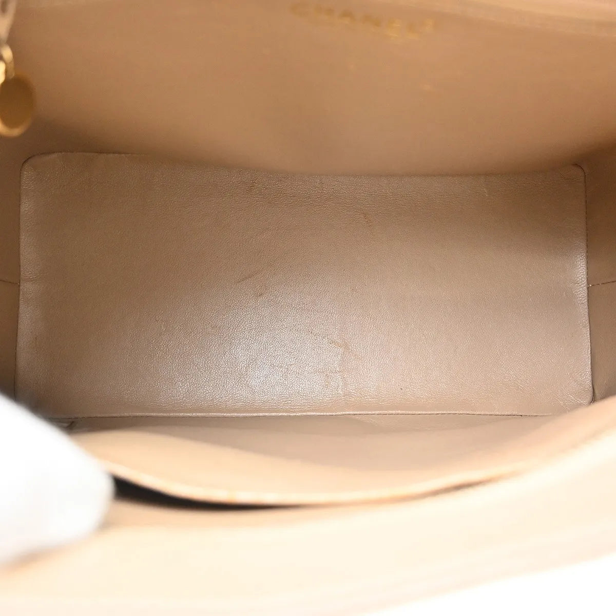 Chanel Medallion Tote Quilted Caviar, Beige, Leather, Tote Bag