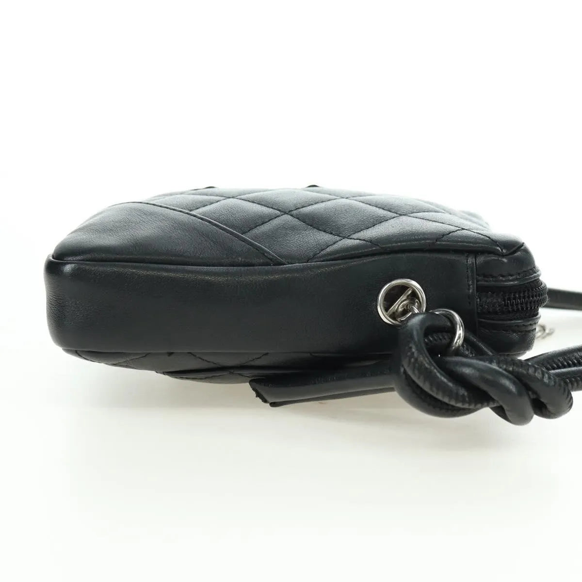 Chanel Cambon Crossbody Bag Quilted leather, Black, Leather, Shoulder Bag