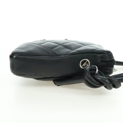 Chanel Cambon Crossbody Bag Quilted leather, Black, Leather, Shoulder Bag
