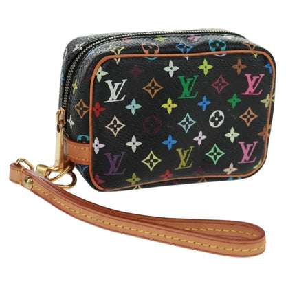 Louis Vuitton Wapity Trousse Monogram Multicolor, Black, Canvas, Clutch