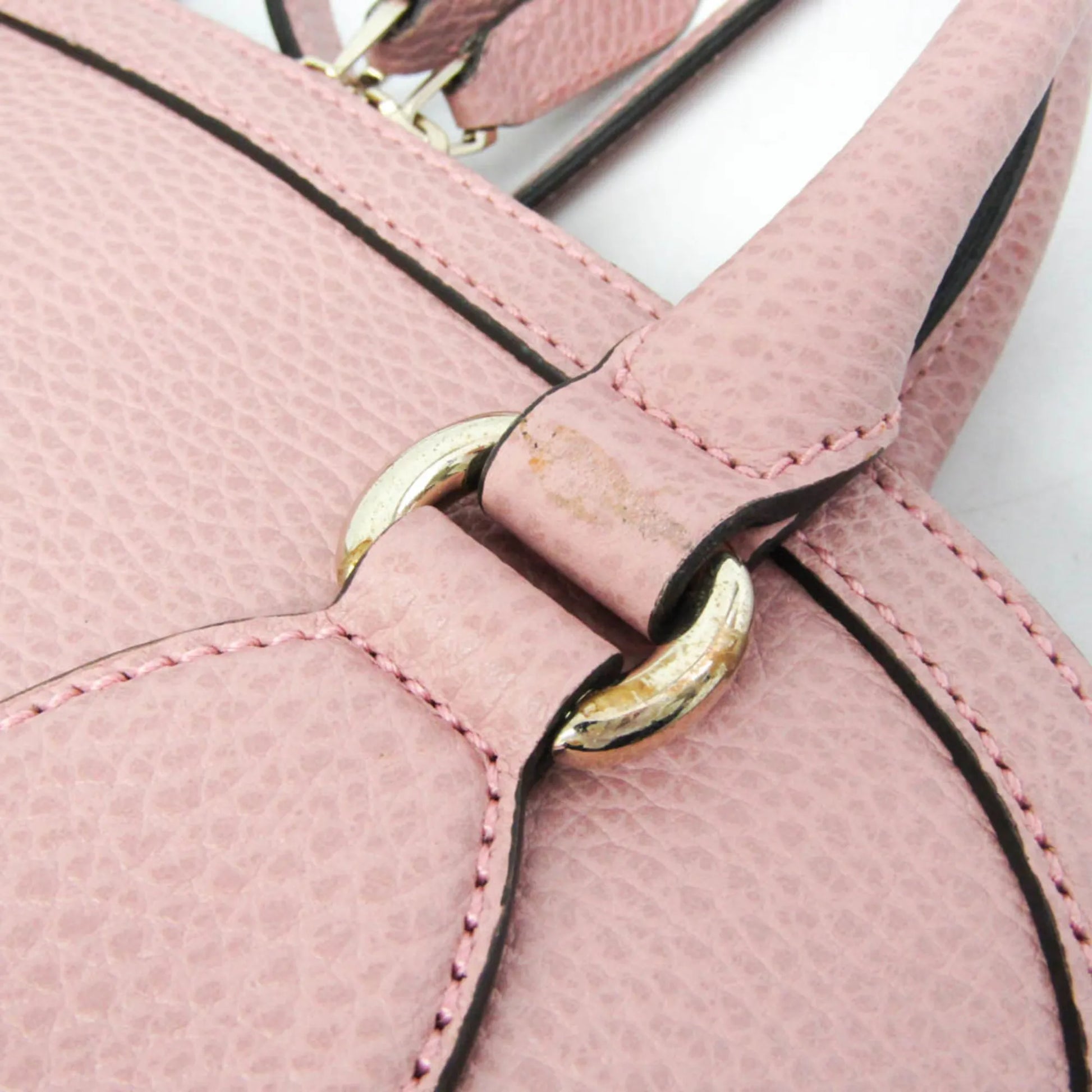 Gucci Convertible Dome Satchel Leather, Pink, Leather, Handbag