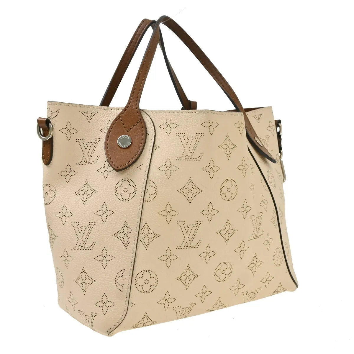 Louis Vuitton Hina Mahina Leather, Beige, Leather, Tote Bag