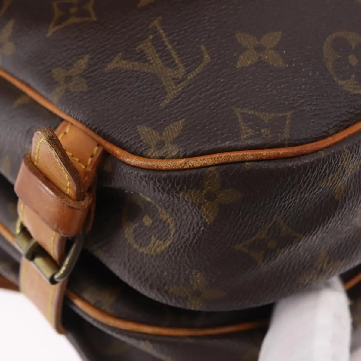 Louis Vuitton Saumur Canvas, Brown, Canvas, Shoulder Bag