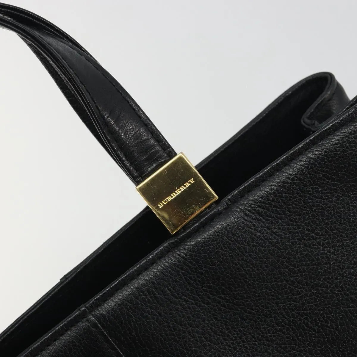 Burberry Vintage Leather, Black, Leather, Handbag