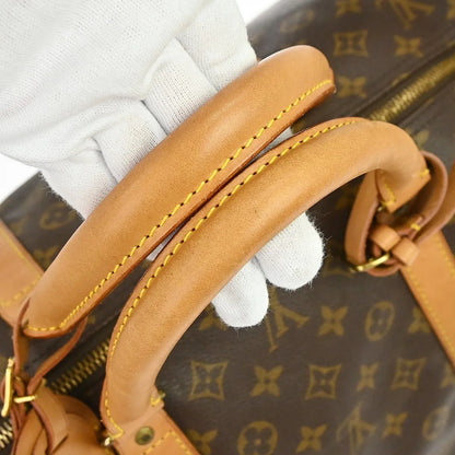 Louis Vuitton Keepall Bandoulière Monogram, Brown, Canvas, Travel Bag