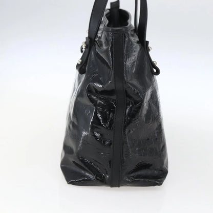 Salvatore Ferragamo Vintage Patent Leather, Black, Patent Leather, Tote Bag