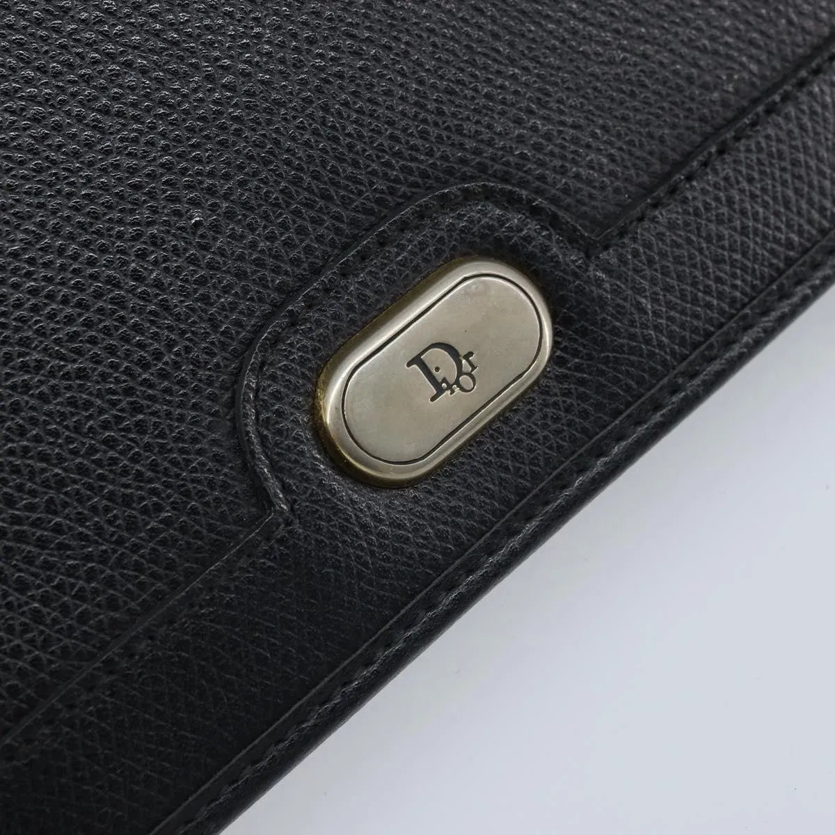 Christian Dior Vintage Honeycomb chain Canvas, Black, Canvas, Shoulder Bag