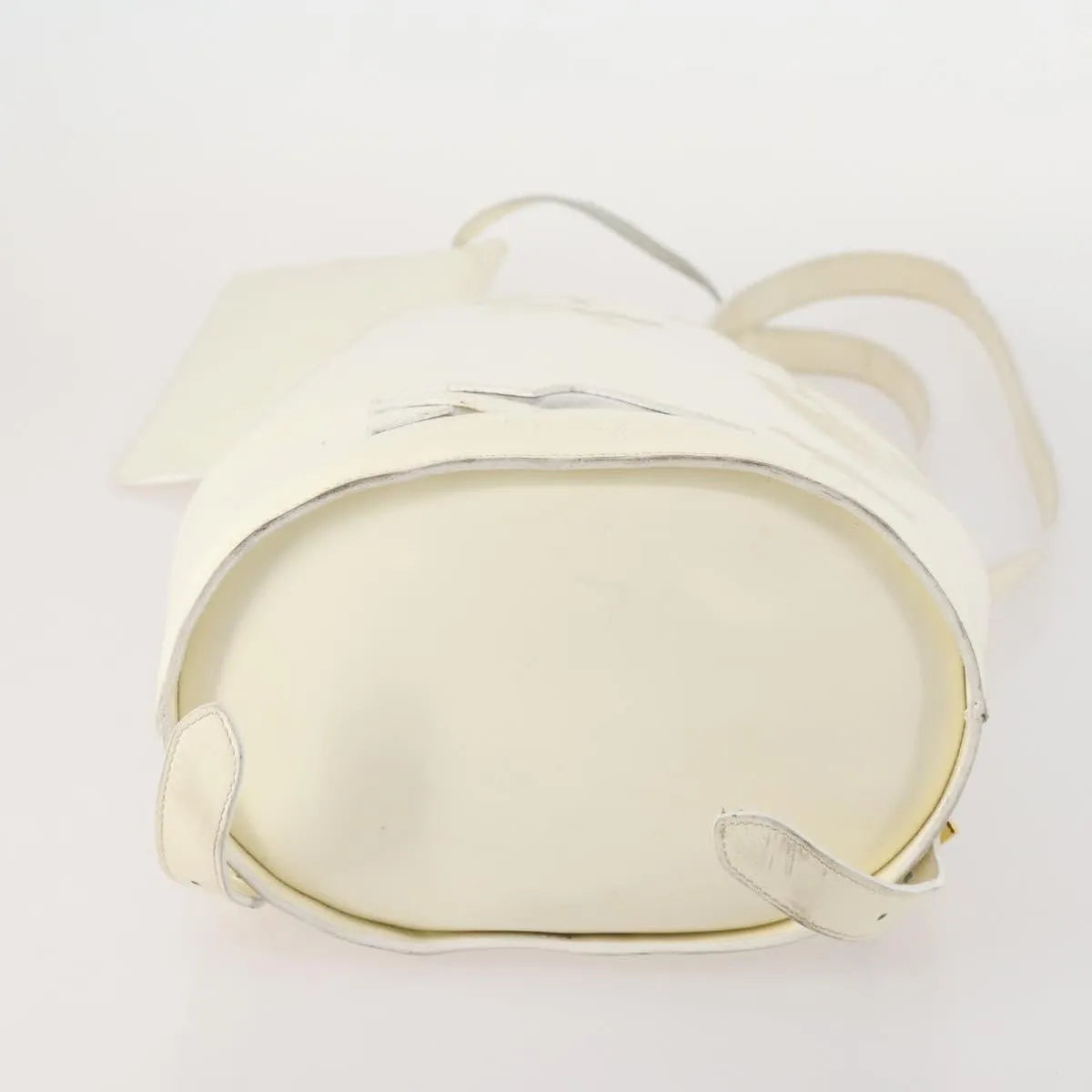 Salvatore Ferragamo Vintage Patent Leather, White, Patent Leather, Backpack