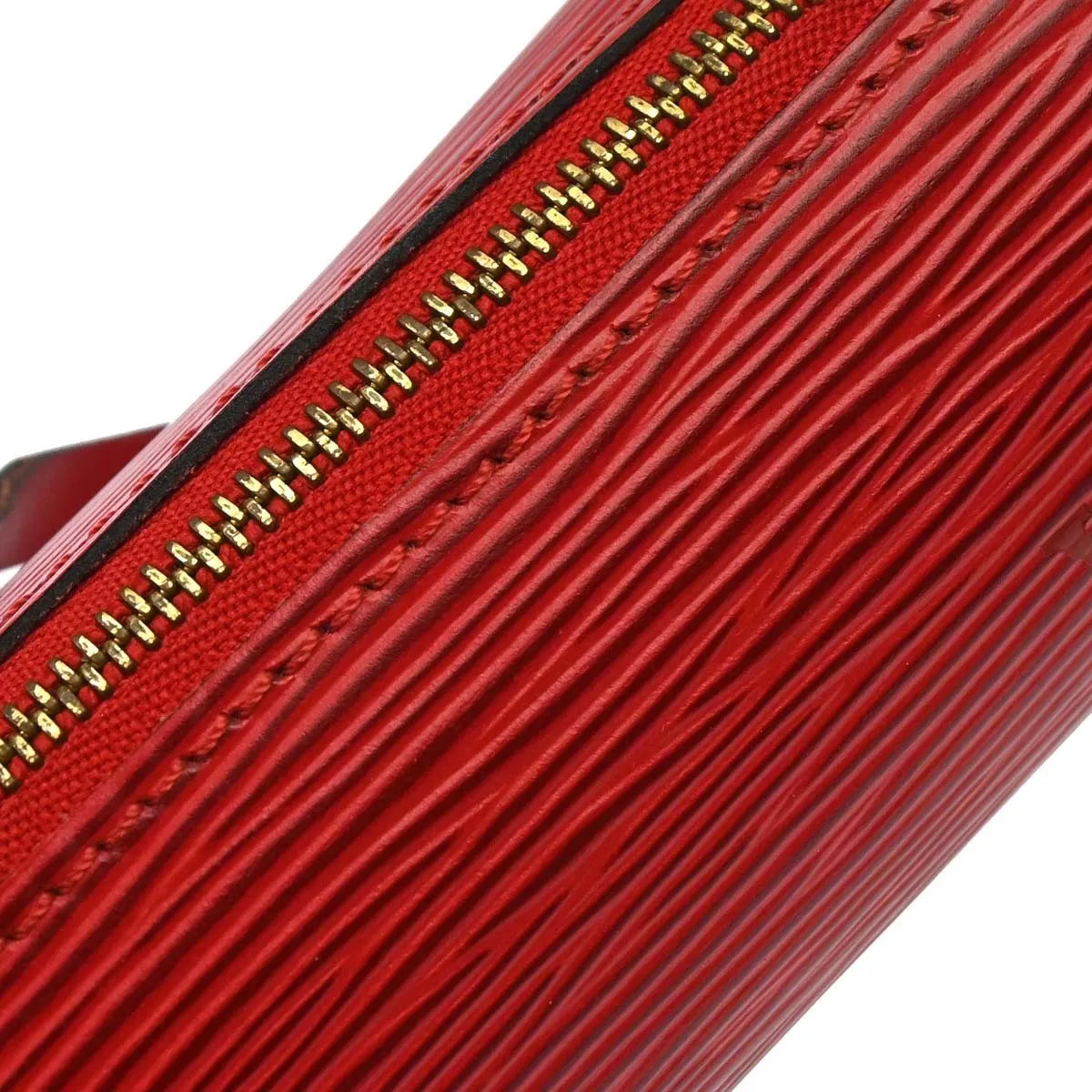 Louis Vuitton Soufflot Epi Leather, Red, Leather, Handbag