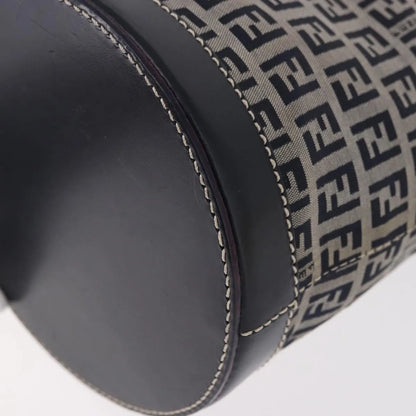 Fendi Zucchino Canvas, Navy, Canvas, Handbag
