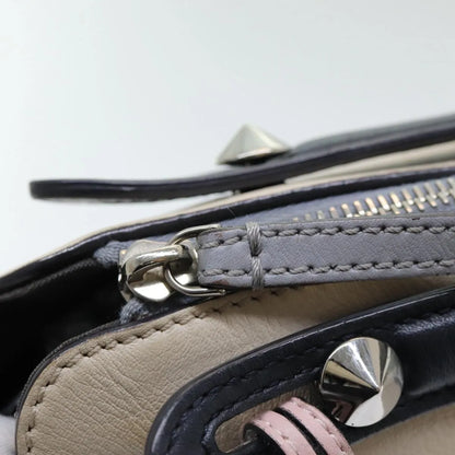 Fendi By The Way Satchel Leather, Beige, Leather, Handbag