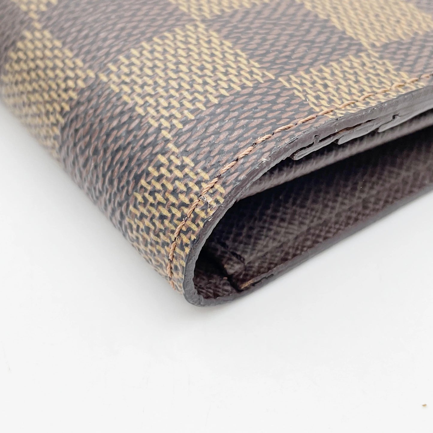Louis Vuitton Bifold Damier, Brown, Canvas, Wallet
